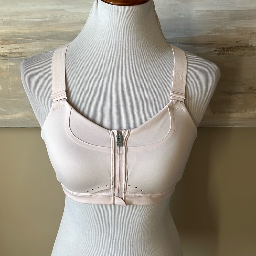 NWT Nike “Alpha” high support light pink racerback sports bra